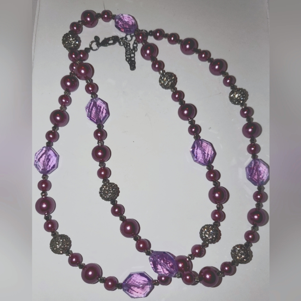 Premier Designs Sugar Plum necklace-purple